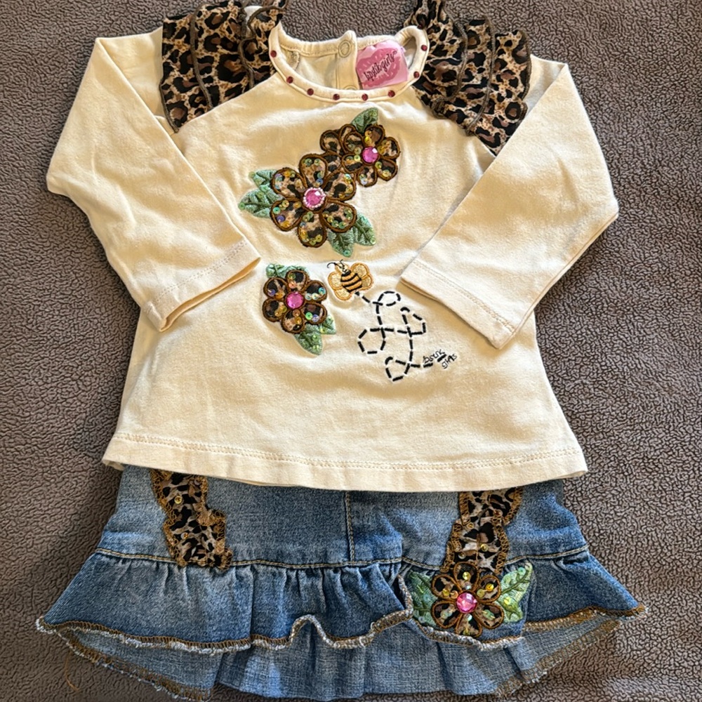 Baby girl outfit - skirt and top